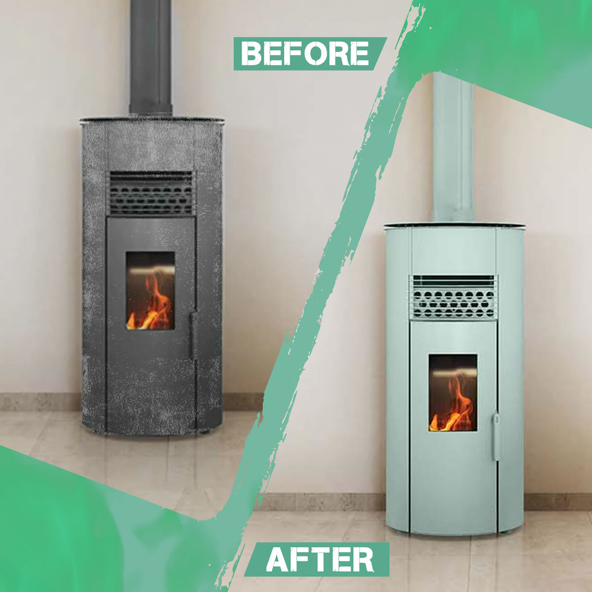 Stove Bright High Temp Paint - Green Illusion - 8160
