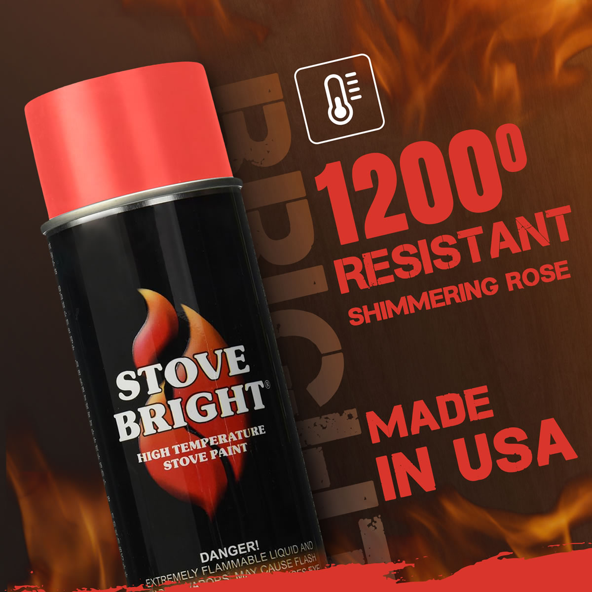 Stove Bright High Temp Paint - Shimmering Rose - 8162