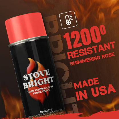 Stove Bright High Temp Paint - Shimmering Rose - 8162
