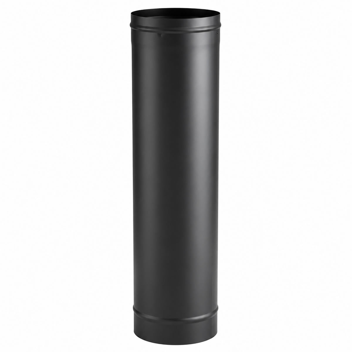 6" x 36" HeatFab Single Wall Black Stove Pipe - 2607B