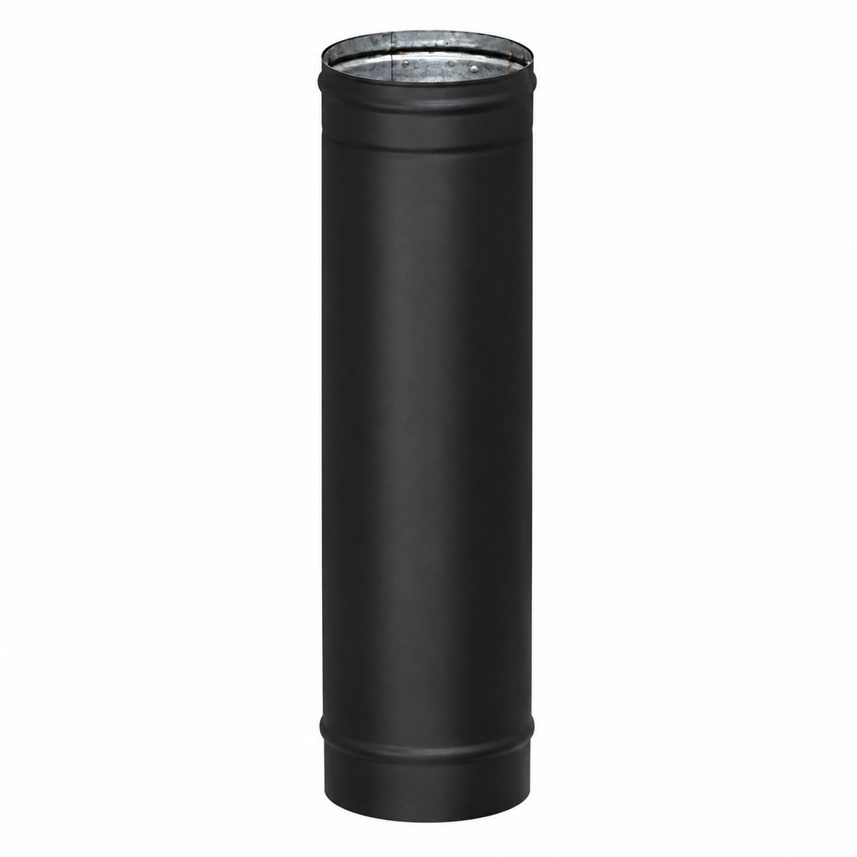 6" x 48" HeatFab Single Wall Black Stove Pipe - 2608B