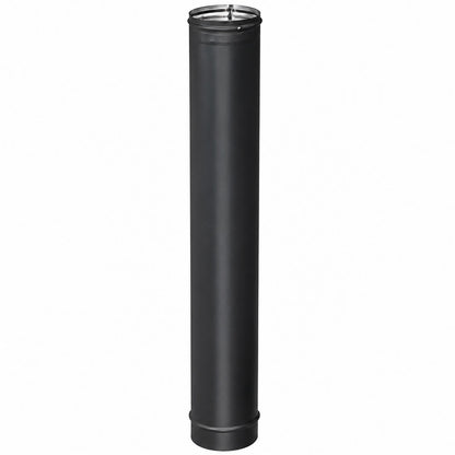 8" x 48" HeatFab Single Wall Black Stovepipe - 2808B