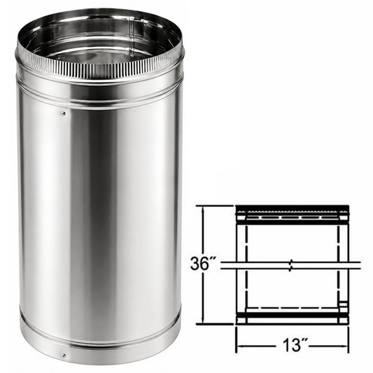 10" x 36" DuraChimney II Chimney Pipe - 10DCA-36