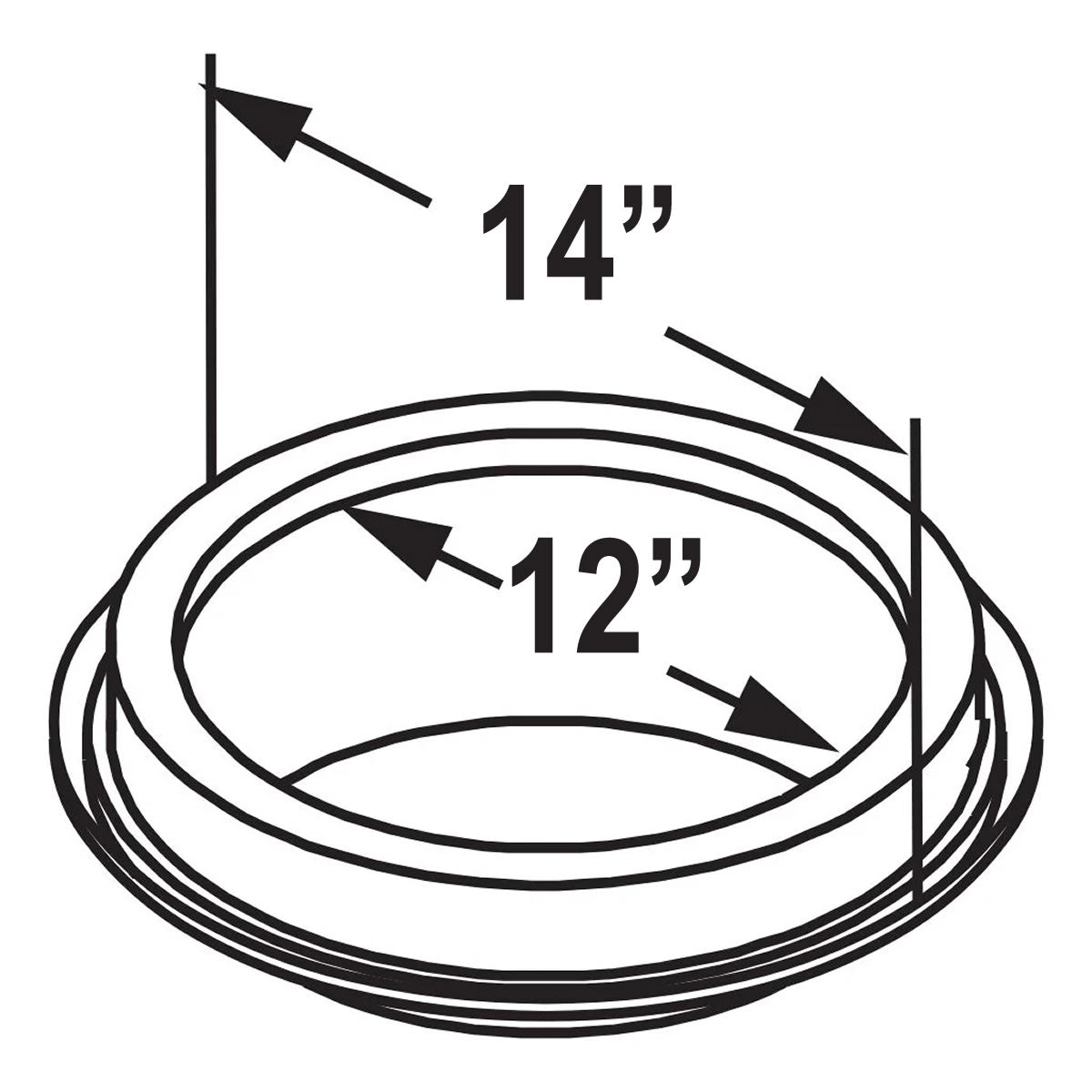 12" DuraTech Finishing Collar - 12DT-FC