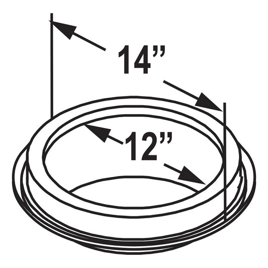 12" DuraTech Finishing Collar - 12DT-FC