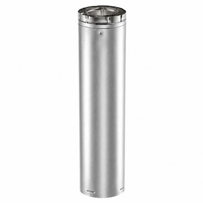 4" x 6 5/8" DirectVent Pro 48" Galvanized Chimney Pipe - 46DVA-48