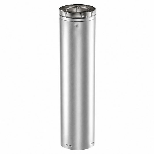 4" x 6 5/8" DirectVent Pro 48" Galvanized Chimney Pipe - 46DVA-48