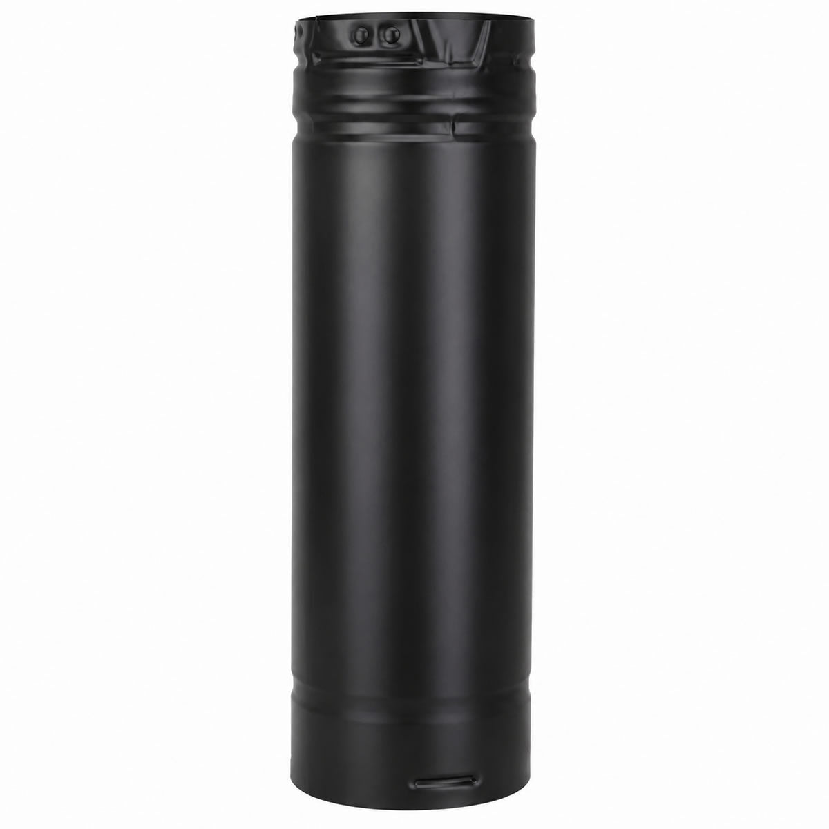 4" x 48" PelletVent Pro Galvalume Pellet Stove Chimney Pipe - Black - 4PVP-48B