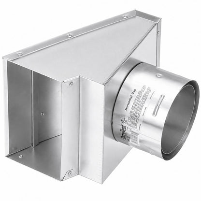 4" PelletVent Pro Square Horizontal Termination Cap - 4PVP-HSC
