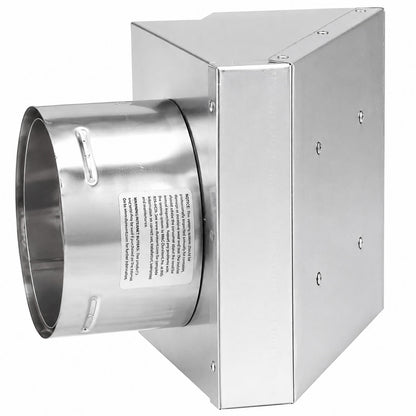 4" PelletVent Pro Square Horizontal Termination Cap - 4PVP-HSC