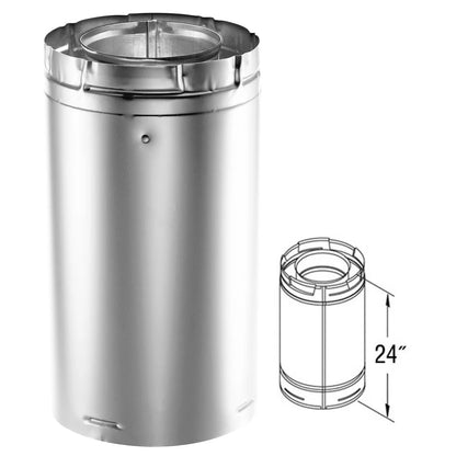 5" x 8" DirectVent Pro 24" Galvanized Chimney Pipe - 58DVA-24