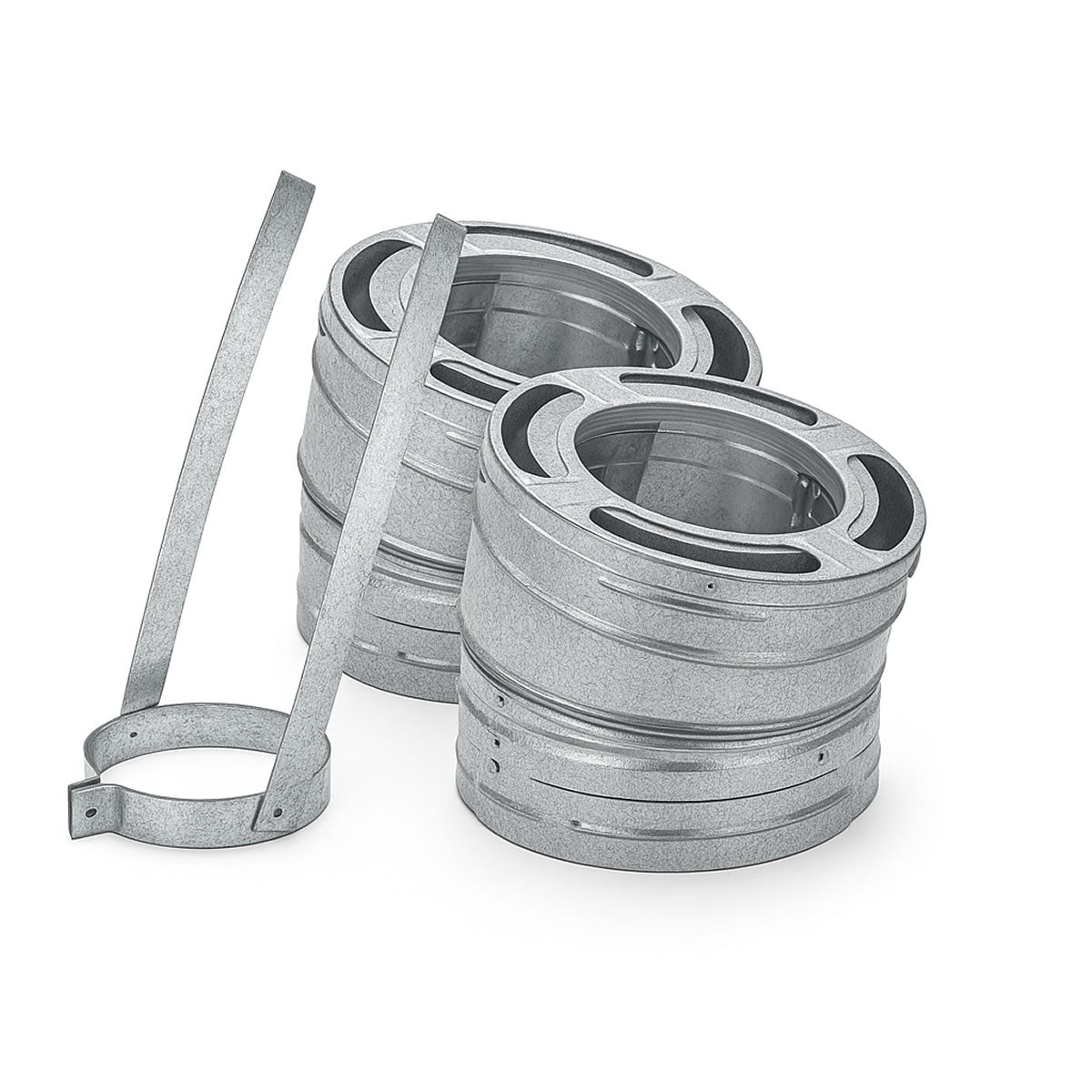 8" DuraPlus 15 Degree Galvanized Elbow Kit - 8DP-E15