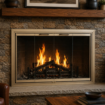 Cameo Custom Masonry Fireplace Door