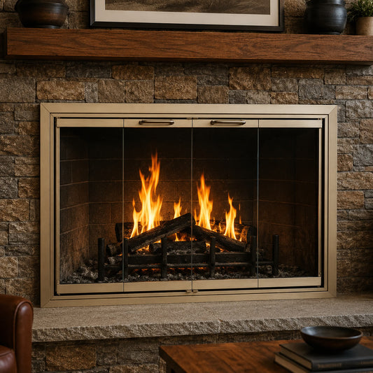 Cameo Custom Masonry Fireplace Door