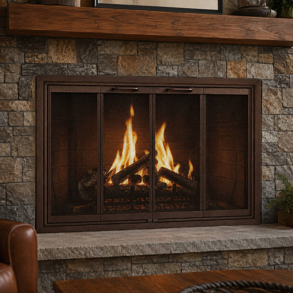 Cameo Custom Masonry Fireplace Door