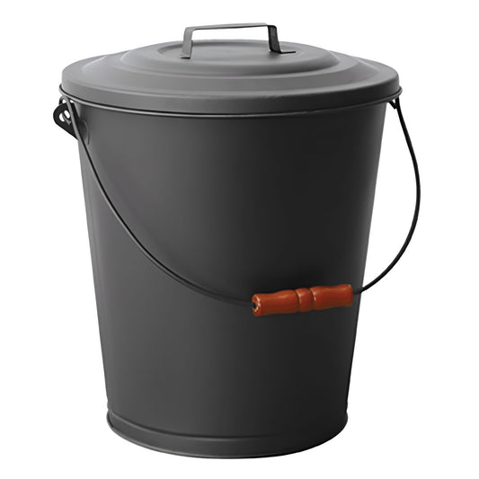 Black Ash Bin with Lid
