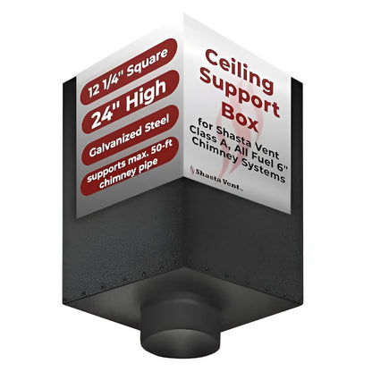 Shasta Vent 8 Inch Ceiling Support Box 24"" Height