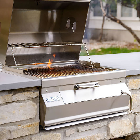 FireMagic Legacy Charcoal 24" Stainless Steel Built-In Grill - 12SC01CA