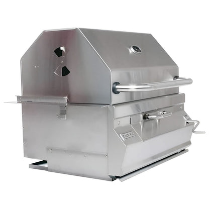 FireMagic Legacy Charcoal 24" Stainless Steel Built-In Grill - 12SC01CA