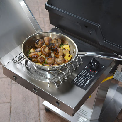 MHP Outdoor Stainless Steel Side Burner - LP-NG - SBA3