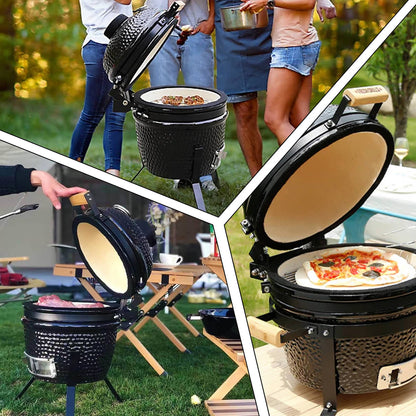 Woodeze 13" Kamado Grill - Black