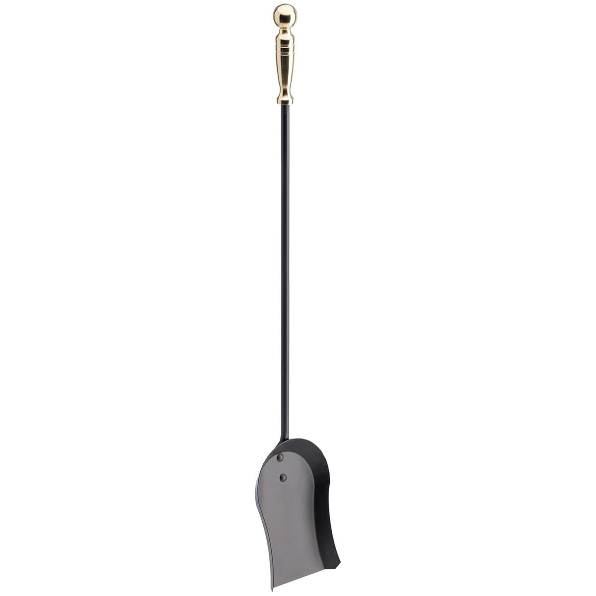 5 Piece Black and Brass Fireplace Tool Set