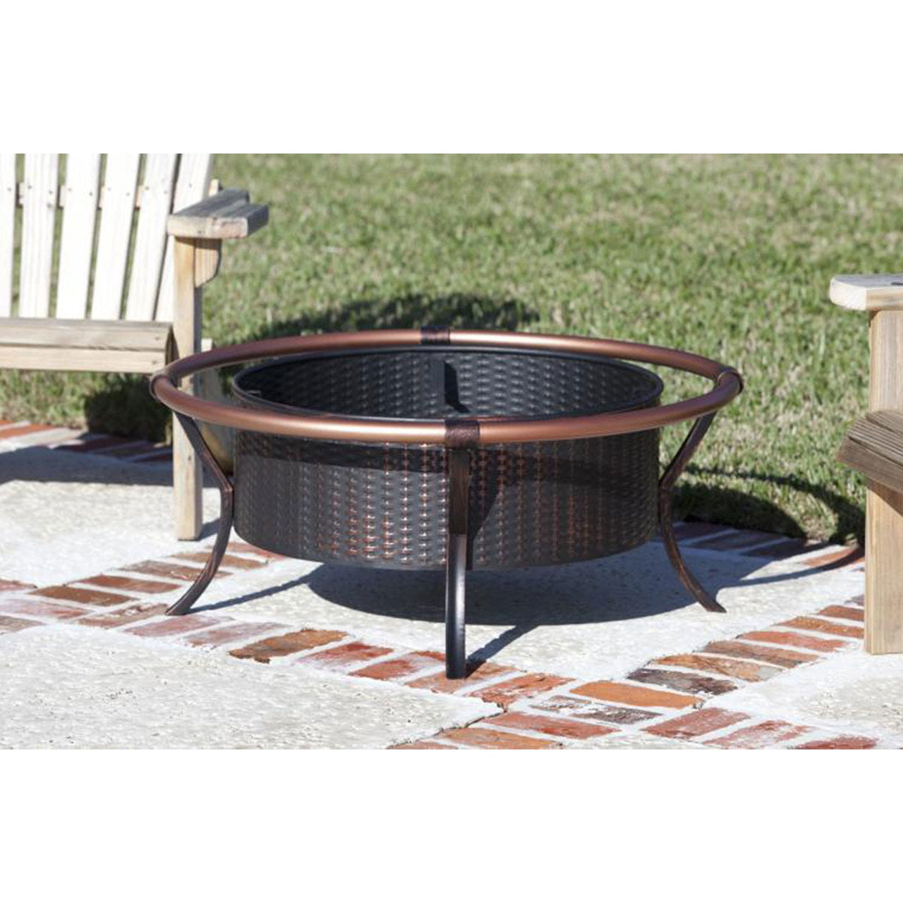 27.5" Copper Rail Fire Pit