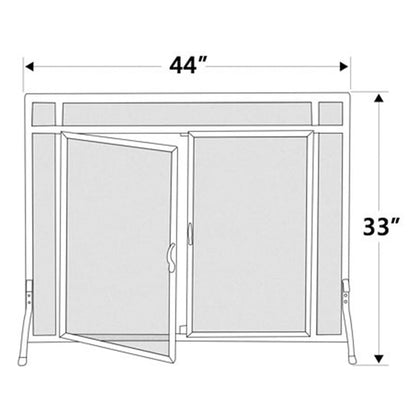 Pilgrim Forged Iron Door Screen - BB
