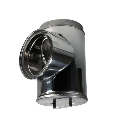 8" DuraTech Stainless Steel Standard Tee with Cap - 8DT-STSS