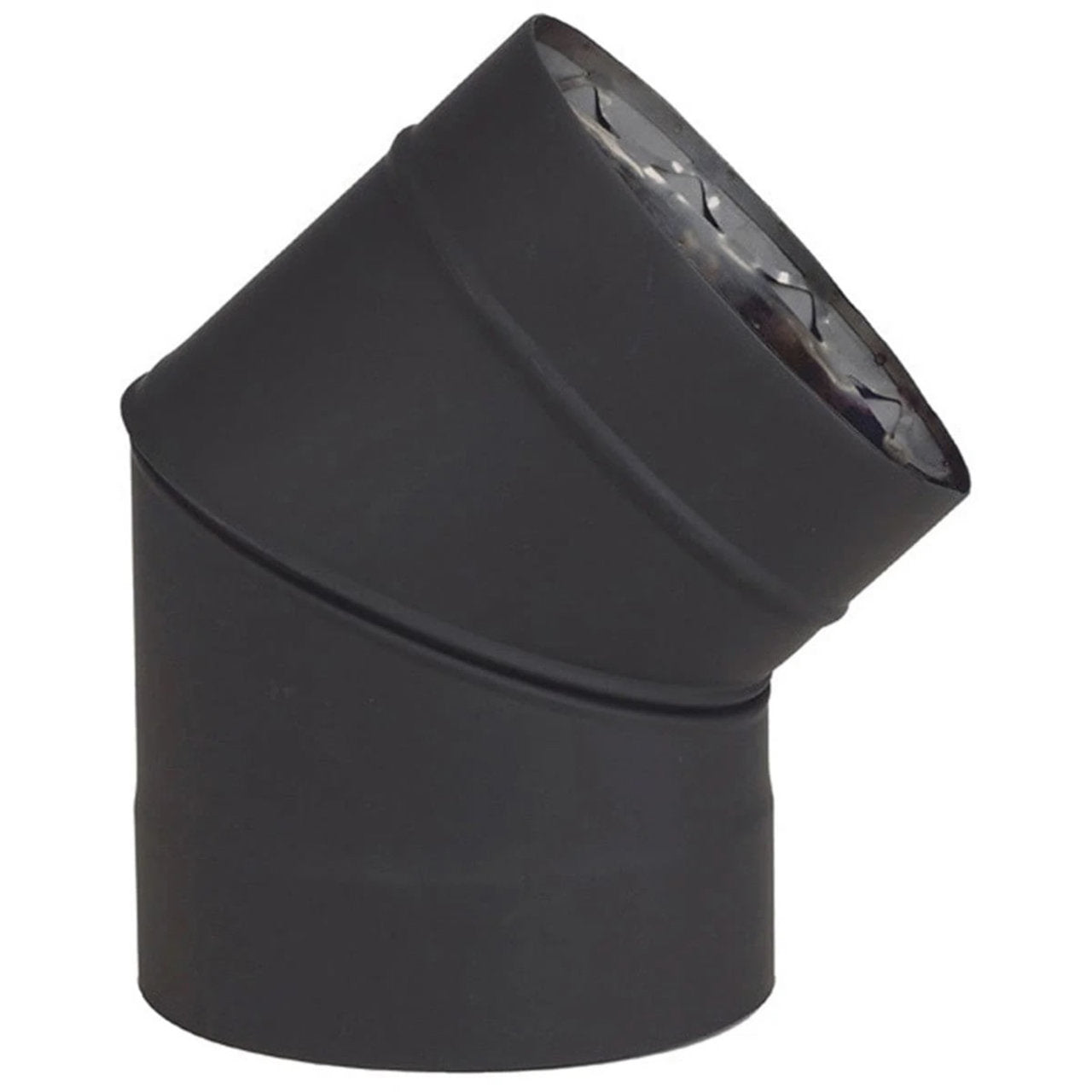 6" Ventis Double-Wall 304L Stainless Steel 45-Degree Fixed Elbow - VDB0645F