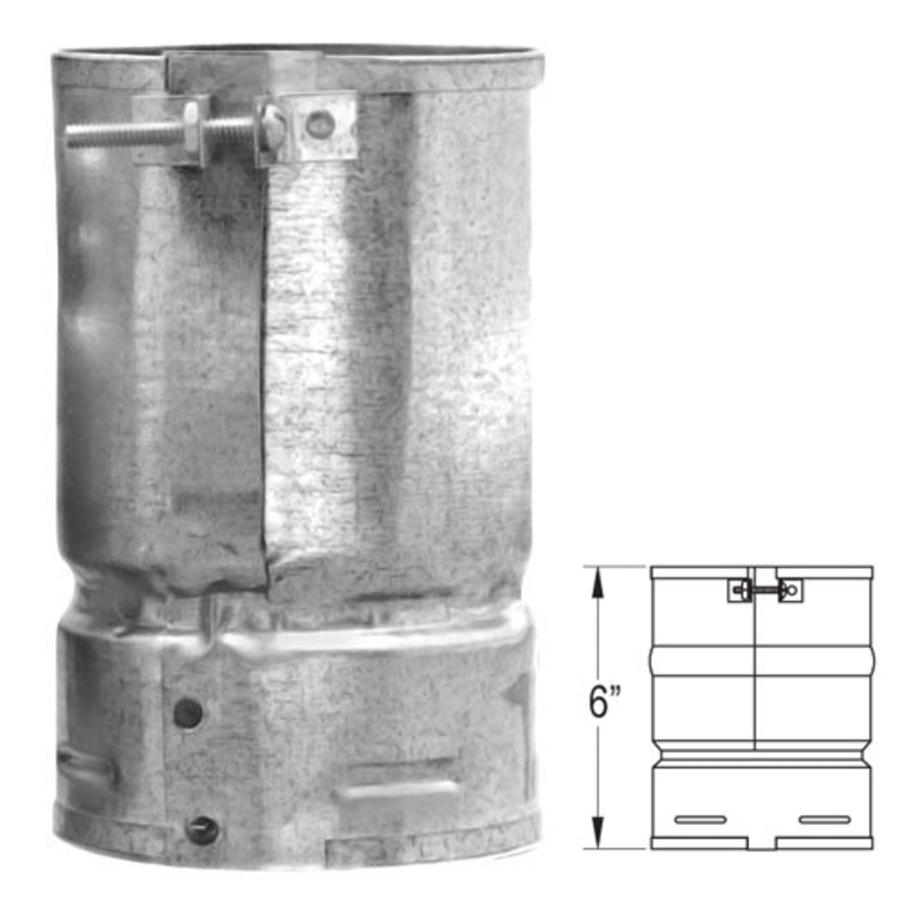 8" DuraFlexAL Female Flex Adapter - 8DFA-FA