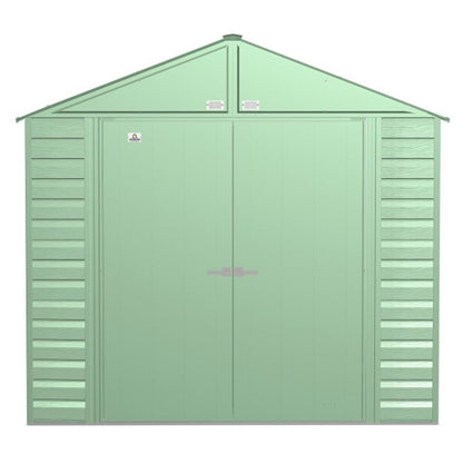 Arrow Select 8 x 8 Steel Storage Shed - Sage Green
