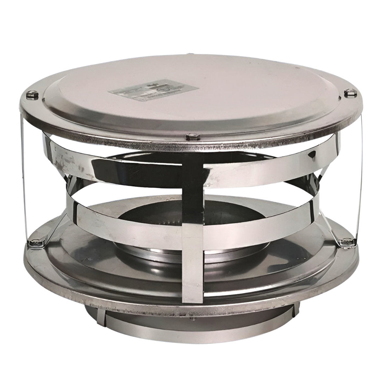 6" Ventis Class-A All Fuel Chimney 430 Stainless Wood Burning Rain Cap - VA-CW06