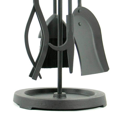 Pilgrim 5 Piece Matte Black Tool Set - Iron Ball Handles -18029