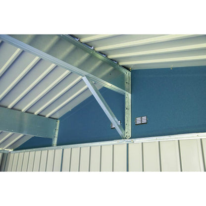 Arrow Elite Steel Storage Shed 8 x 6, Blue Gray