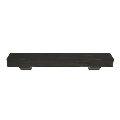 60" Shenandoah Fireplace Shelf by Pearl Mantels - Espresso Distressed Finish