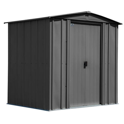Arrow Classic Steel Storage Shed 6' x 5' -  Charcoal