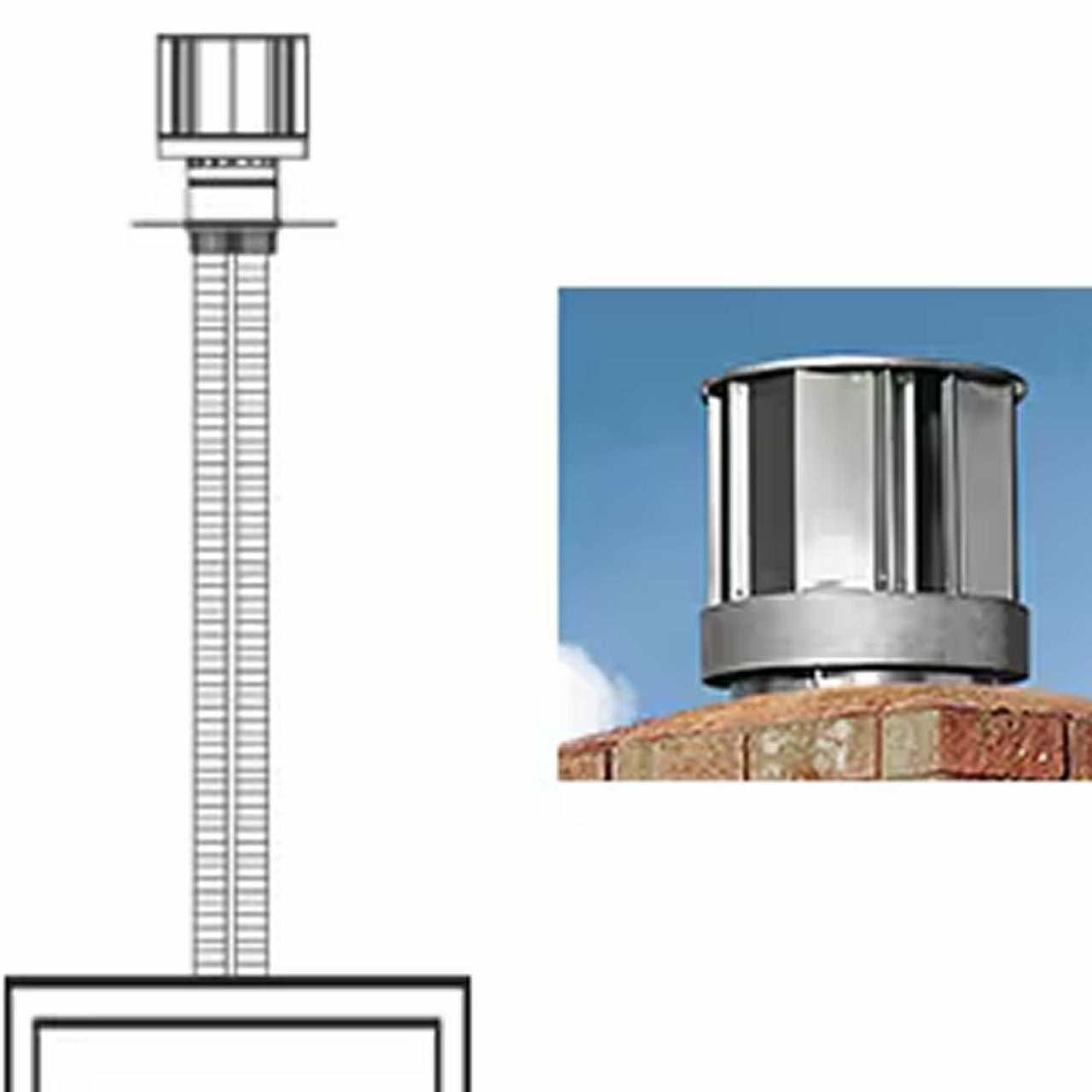 Majestic 30" Direct Vent Insert Kit - LINK-DV30B