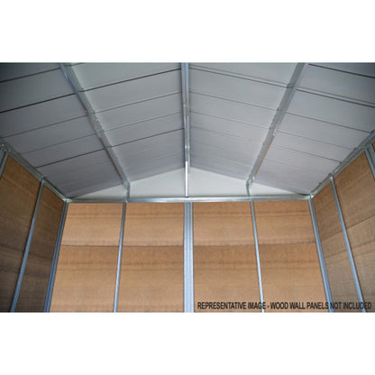 Ironwood 10 x 12 Galvanized Steel Hybrid Shed Kit - Anthracite