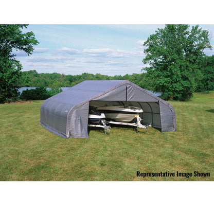ShelterCoat 22 x 28 Garage With Peak 12.5 Roof - Gray