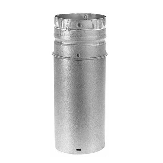 4" x 12" PelletVent Pro Galvalume Pellet Stove Chimney Pipe Extension - 4PVP-12A