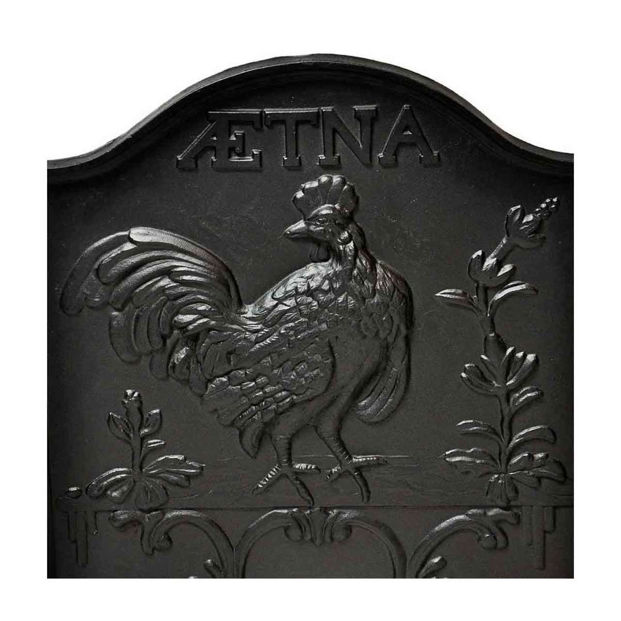 Aetna Cast Iron Fireback - 26" H x 22" W