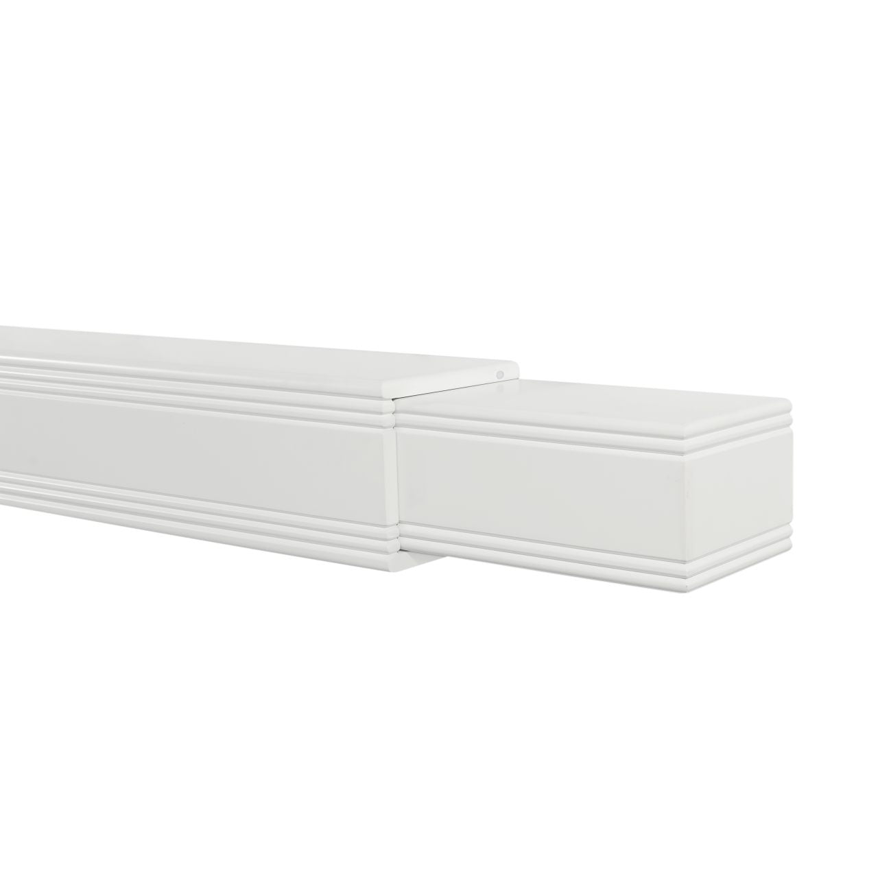 Adjustable Emory Surround Shelf by Pearl Mantels - White
