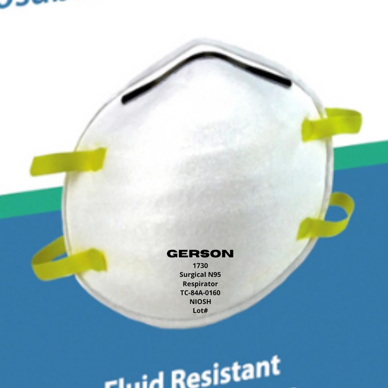 Altor Safety N95 NIOSH Cup Respirator 62210, USA Made, White, Case of 240