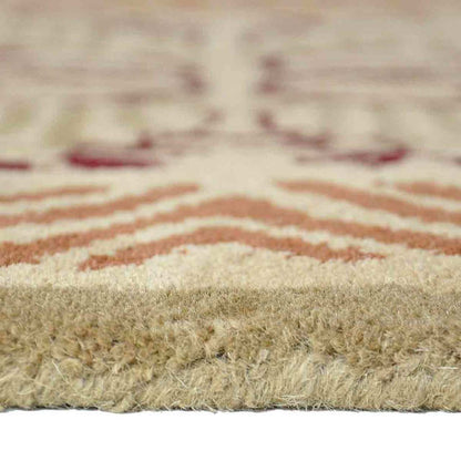 56" Rectangle Cocoa Art Deco Fireplace Rug