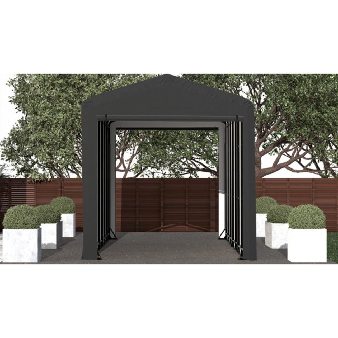 ShelterTube 14' x 32' x 16'  Wind & Snow-Load Rated Garage - Gray