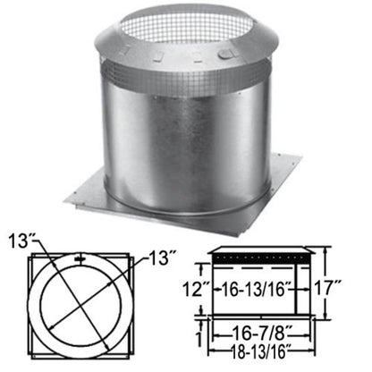 10'' DuraChimney II Attic Insulation Shield - 10DCA-IS