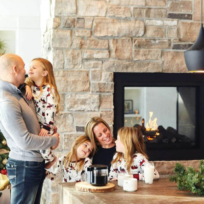 Napoleon Ascent See Through Direct Vent Natural Gas Fireplace with Log Set - BHD4STN
