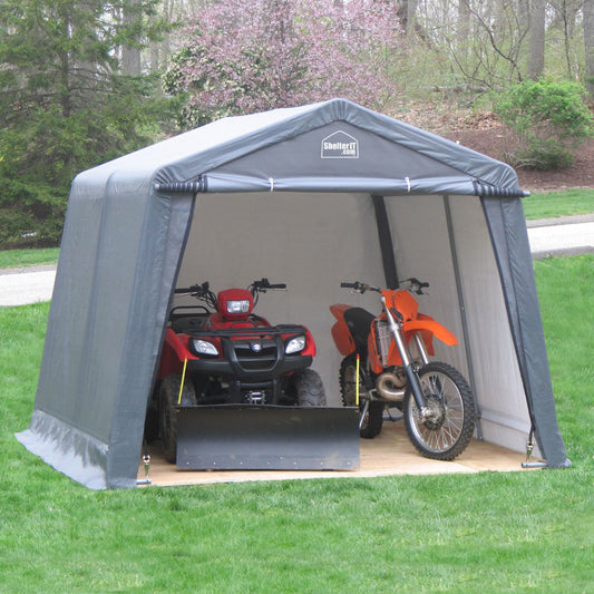 SHELTER-IT 12' X 16' X 8' Gray Instant Shed
