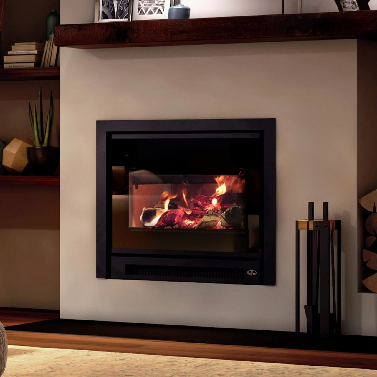 Osburn Inspire-I 2000 Black Wood Burning Fireplace Insert. Heats up to 2,100 sq ft - OBO2045
